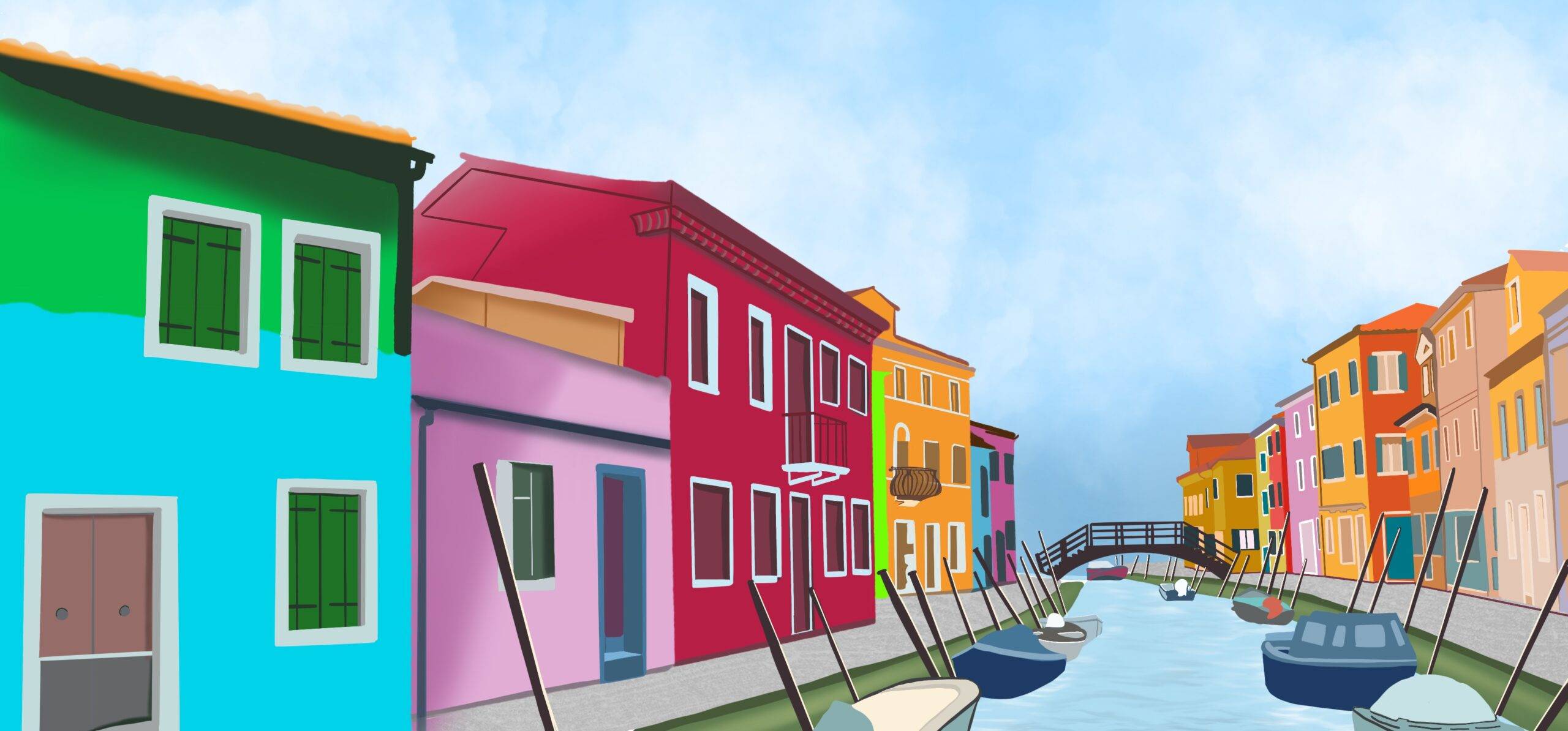 illustration lieu de vacances